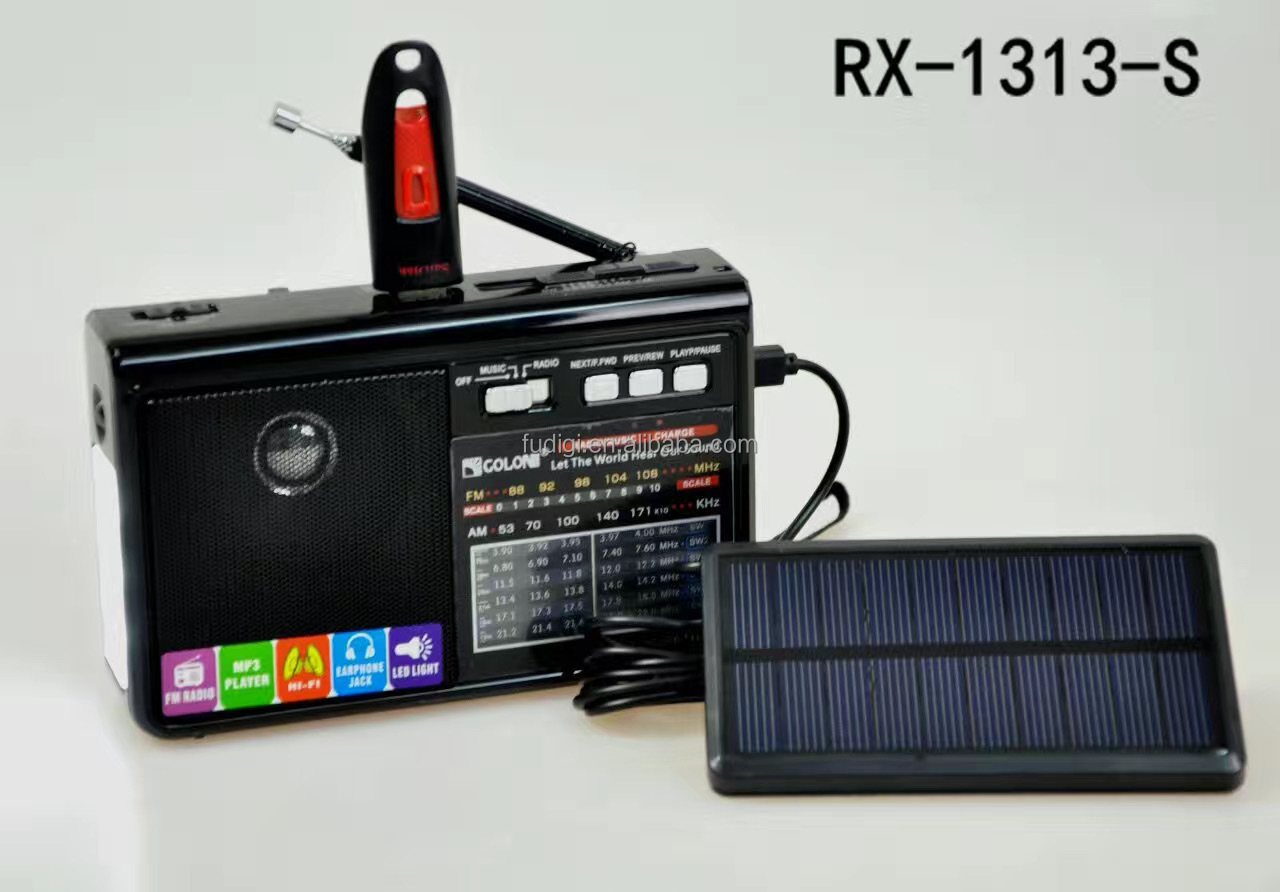 GOLON RX-1313-S Portable World Band Radio Receiver - AM/FM/SW with