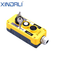 XDL10-EPBG3 Télécommande suspendue électronique 3 boutons IP65 étanche en métal 220V pour station de commande de hayon élévateur de camion
