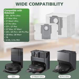 Lot de 12 sacs à poussière de grande capacité de 3.6 L compatibles avec le <span class=keywords><strong>robot</strong></span> aspirateur <span class=keywords><strong>Roborock</strong></span> S8 +, S8 <span class=keywords><strong>Pro</strong></span> <span class=keywords><strong>Ultra</strong></span>, <span class=keywords><strong>S7</strong></span> Maxv <span class=keywords><strong>Ultra</strong></span> - Product Image 5