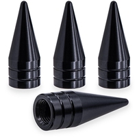 Hengtu – Bouchons de valve coniques en alliage d'aluminium style pointe, couvre-roues de voiture personnalisés, plusieurs couleurs disponibles, pour berlines