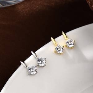 Mini orecchini a trapano singolo in argento sterling 925 orecchini da studente piccoli Joker semplici femminili 2022 nuovi accessori per l'orecchio <span class=keywords><strong>di</strong></span> marea - Product Image 3
