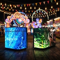 Nouvelle arrivée : table de DJ P2.5 Gob, écran LED pour scène de DJ intérieure, écran de réception LED, taux de rafraîchissement élevé 3840Hz, cabine de DJ LED
