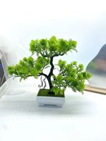 Petit arbre bonsaï artificiel en plastique, plante en pot semi-artisanale, 10-30 cm, respectueux de l'environnement, cadeaux d'affaires, nouvel an