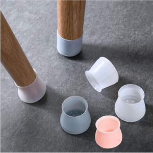 Table Corner Cover Leg Protection Pad <b>Plastic</b> Noise Reduction Furniture Chair Table <b>Stool</b> Silent Pads White Gray Pink - Product Image 1