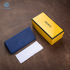 Estuche de Gafas de Sol y Anteojos de Cartón Triangular Plegable de Cuero PU con Logotipo Personalizado, el Mejor Juego de Cajas de Embalaje - Product Image 6