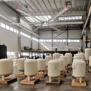 Nouvelle conception nationale troisième génération prix usine gros cul ventilateur industriel Hvls ventilateur de plafond pour ferme d'élevage de vaches - Product Image 1