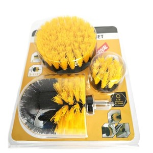 Vente en gros Carrelage de piscine pour voiture Perceuse de salle de bain pour toilette Brosse de nettoyage automobile Kit de brosse électrique de lavage de voiture jaune étendu - Product Image 6