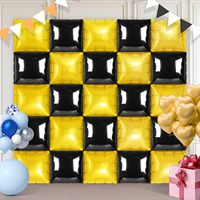 Ballons carrés en aluminium rose mat crème, 25 pièces, pour décorations murales, tunnels, arrière-plans double face, style bohème, pour anniversaires, baby showers, mariages et fêtes