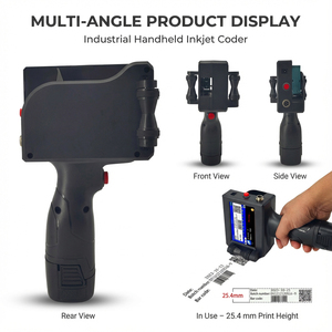 Hand Held Inkjet Printers 25.4mm Expiration Date Qr <strong>Code</strong> Batch Printing <strong>Machine</strong> for Carton Wood Stone Plastic Metal Bottles - Product Image 2
