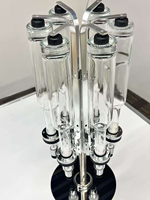 Distributeur de parfum rotatif à 6 flacons, présentoir rotatif, utilisé pour les activités commerciales, les banquets, les mariages, etc.