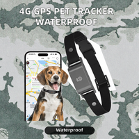 Nouveau design, traceur GPS intelligent pour animaux de compagnie 4G, mini localisateur en plastique étanche en temps réel pour chats, positionnement GPRS GSM/LBS, IP67