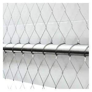 Flexible Stainless steel wire rope Cable Mesh Stainless steel cable mesh zoo mesh