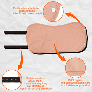 Natucare BSCI <b>Black</b> Castor Oil Pack Castor Oil Patches Organic Cotton Compress Overnight Castor Oil Belly <b>Wrap</b> Benefits - Product Image 2