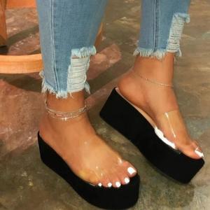 Pantuflas Planas de Calidad para Mujer, Zapatos de Exterior, Talla Grande, Plataforma, Cómodas, Casuales, Duraderas, Sandalias Planas - Product Image 5