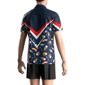 Camiseta Casual de Manga Corta Sublimada OEM para Hombre, Camiseta Polo Casual de Nuevo Diseño, Camiseta de Boliche al por Mayor - Product Image 6