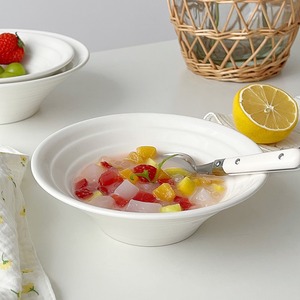 Tazón de ramen japonés minimalista de color blanco puro, de 7 a 8 pulgadas, de color sólido, apto para microondas, para sopa, para hoteles, comida y bebidas. - Product Image 4