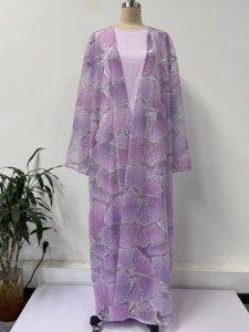 <span class=keywords><strong>Moda</strong></span> Modesta Kimono Ricamato con Perline Cardigan Aperto Abaya Femminile Musulmana Nuova <span class=keywords><strong>Moda</strong></span> MSL883 - Product Image 6