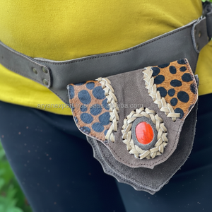 จริงทําด้วยมือของแท้หนังยูทิลิตี้เข็มขัดสะโพกกระเป๋าเข็มขัดขายร้อนคุณภาพสูงเข็มขัดเทศกาลหลายกระเป๋าสะโพกกระเป๋าสําหรับสตรี - Product Image 1