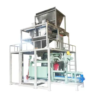 Fertilizante de nitrógeno Pellets de madera Máquina automática de embalaje y sellado de pesaje de arroz Bolsas de 20 kg Multifunción