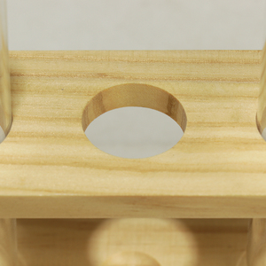 Premium Quality <span class=keywords><strong>Wood</strong></span> Factory Custom ized hand gefertigte polierte Massiv kiefernholz Labs Reagenzglas Rack Stand halter - Product Image 4