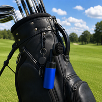 Nettoyeur de clubs de golf portable avec pulvérisateur et clip rétractable, poils en nylon durables pour le nettoyage des rainures, bouteille rechargeable