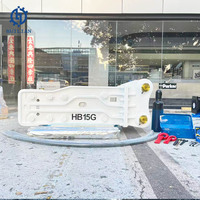 Marteau hydraulique HB15G HB10G HB18G HB50G pour excavatrice de 15 à 30 tonnes avec burin en acier 20CrMo, taux d'impact de 500 à 900 coups par minute