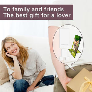 Soporte personalizado para teléfono fotográfico-Soporte perezoso de sublimación en blanco para escritorio, obsequio promocional, regalos personalizados - Product Image 2