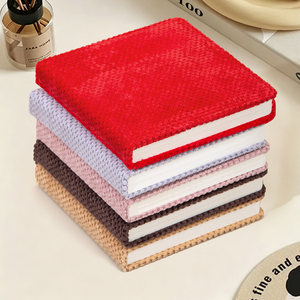 Mini <span class=keywords><strong>Quaderno</strong></span> Portatile Quadrato con Copertina in Tessuto, Blocco Note Tascabile con Fogli a <span class=keywords><strong>Quadretti</strong></span>, Regalo Carino, Pratico Taccuino - Product Image 2