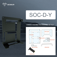 Gabinete Mini Tower Socooler SOC-D, Diseño de Aluminio ITX, Compatible con GPU RTX 4090, con Ventana Lateral, en Existencia para PC Gaming