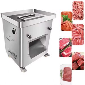 เครื่องหั่นเนื้อวัว เนื้อหมูสดอัตโนมัติ สภาพใหม่ เครื่องตัดเนื้อไก่ เครื่องหั่นเนื้อปรุงสุกเป็นลูกเต๋า - Product Image 2