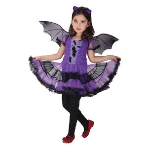 عطلة حفلة هالوين الأميرة لعب الأدوار زي مع الباليه توتو وأجنحة الخفافيش الدعاوى للفتيات الصغيرات البوليستر - Product Image 6