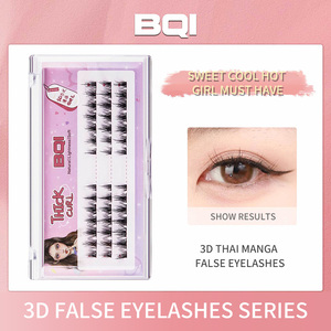 <span class=keywords><strong>Cils</strong></span> BQI Perfect 3D style thaïlandais, en grappes individuelles, tiges fines, <span class=keywords><strong>cils</strong></span> denses, <span class=keywords><strong>cils</strong></span> kawaii anime, faux <span class=keywords><strong>cils</strong></span> - Product Image 5