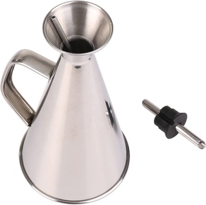 Bouteille à <span class=keywords><strong>huile</strong></span> <span class=keywords><strong>et</strong></span> <span class=keywords><strong>vinaigre</strong></span> en acier inoxydable anti-goutte <span class=keywords><strong>et</strong></span> anti-salissure, <span class=keywords><strong>verseur</strong></span> <span class=keywords><strong>et</strong></span> drizzleur, 17 oz, 500 ml, 0,5 litre - Product Image 5