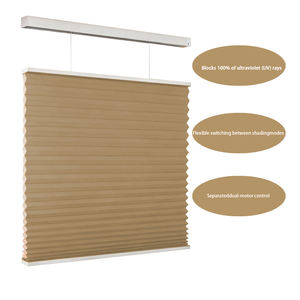 Pare-soleil sans fil personnalisé avec double moteurs stores inférieurs supérieurs batterie au lithium stores nid d'abeille volets format électrique - Product Image 3