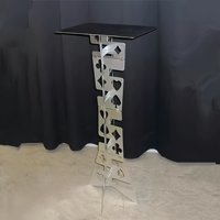 Table pliante magique en aluminium (alliage) - Couleur argent, tours de magie, scène, magie, meilleure table, illusions, accessoires, gadgets
