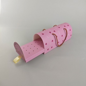 Sunshine Card Windowed Lollipop Packaging <b>Box</b> Cross-Border for Strawberry Chocolate Candy Display Handmade Gift Paperboard - Product Image 3