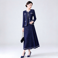 Robe élégante pour femme, expédition sous 7 jours, prête à être expédiée, robe plissée en faux tweed, robe midi une pièce, tenue de bureau, robe plissée
