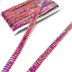 Patch strass vert artisanat Appliques pour vêtements chaussures tissu dentelle thermocollante pour Caribana brésil carnaval Costumes personnalisables - Product Image 3