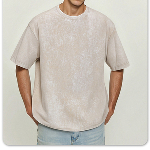 เสื้อยืดแขนสั้นผ้าคอตตอนหนาน้ำหนัก 230 กรัม สไตล์วินเทจ ทรงหลวม แฟชั่นสตรีทแวร์ สำหรับวัยรุ่นและผู้ชาย รับสั่งทำ ขายส่ง - Product Image 6