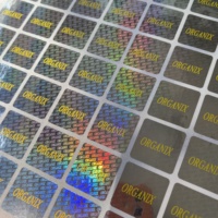 Autocollant de sécurité holographique 3D personnalisé avec impression originale, autocollant de garantie avec numéro de série