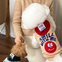 Sweat-shirt à capuche pour animaux de compagnie, imprimé dessin animé, vêtements pour chien à deux pattes, tenue douce et fine pour chiots de petites races, Teddy, Bichon, collection automne-hiver