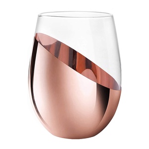 Vaso <span class=keywords><strong>de</strong></span> vino moderno sin plomo, vaso <span class=keywords><strong>de</strong></span> <span class=keywords><strong>oro</strong></span> rosa, venta al por mayor, precio <span class=keywords><strong>de</strong></span> fábrica, <span class=keywords><strong>2021</strong></span> - Product Image 1