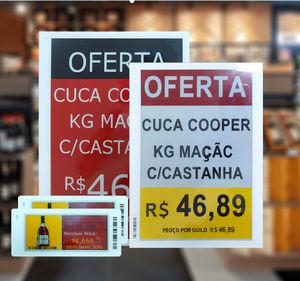 Etiquetas Electrónicas Inalámbricas Wifi Ble de 10.2 Pulgadas y 4 Colores, Etiquetas Inteligentes de Papel Electrónico con Bajo Consumo de Energía para Tiendas Minoristas - Product Image 1