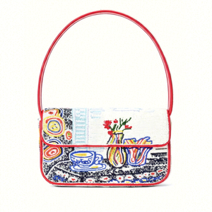 Indian Women's Handcrafted Bohemian Style Beaded Cotton Boho Messenger <b>Bags</b> Evening Clutch <b>Bags</b> Evening Shopping <b>Shoulder</b> <b>Bags</b> - Product Image 1