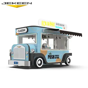 JEKEEN toko makanan cepat diskon, mesin makanan ringan truk keranjang makanan es krim Jepang