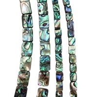 Perles en vrac de coquille d'ormeau de rectangle-perles d'espacement de bricolage pour les résultats de bijoux de bracelet/collier