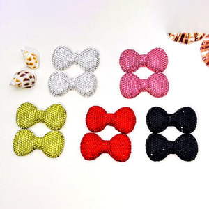 จี้รูปโบว์ประดับเพชรแบบแบน สำหรับงานประดิษฐ์ DIY อุปกรณ์ตกแต่งเคสโทรศัพท์มือถือ - Product Image 6