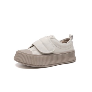 <span class=keywords><strong>Sneakers</strong></span> in Pelle <span class=keywords><strong>con</strong></span> <span class=keywords><strong>Velcro</strong></span> per Donne, Suola Spessa per Aumentare l'Altezza, Traspiranti, Leggere, <span class=keywords><strong>con</strong></span> Suola Morbida per Sport e Uso Quotidiano - Product Image 2
