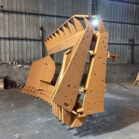 Bulldozer-Aufsatzrechen für D65 D6T D6R – Sitzrechen mit klappbaren Flügeln, optionaler Baumschubstab für Bulldozer