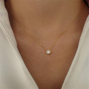 Étanche 12 mois pierre <span class=keywords><strong>de</strong></span> <span class=keywords><strong>naissance</strong></span> 14K PVD or 316L acier inoxydable 6MM cristal pierre <span class=keywords><strong>de</strong></span> <span class=keywords><strong>naissance</strong></span> pendentif breloque pour bijoux accessoires - Product Image 5